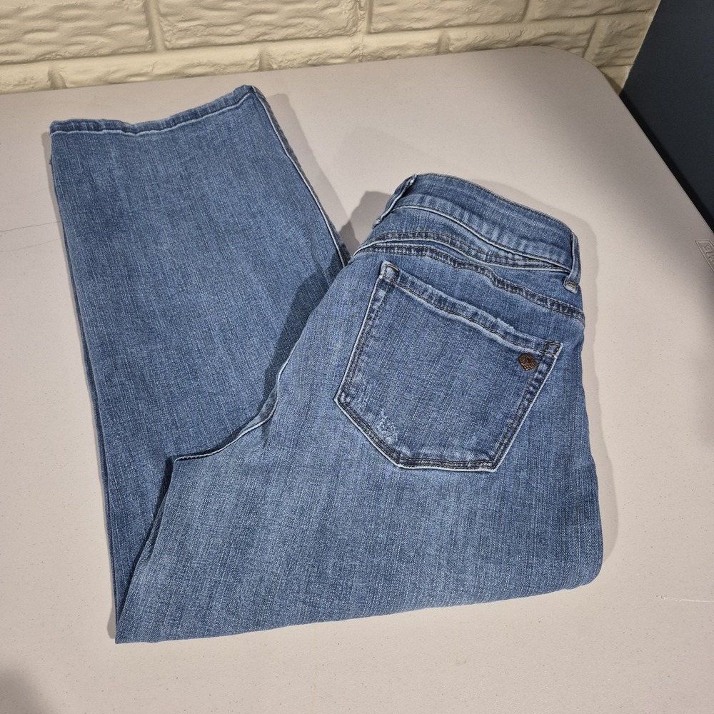 Democracy Light Blue Wide Leg Cropped Jeans